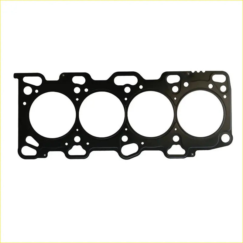 Black metal cylinder head gasket with four circular openings and textured design for kit optima magentis and hyundai ef sonata