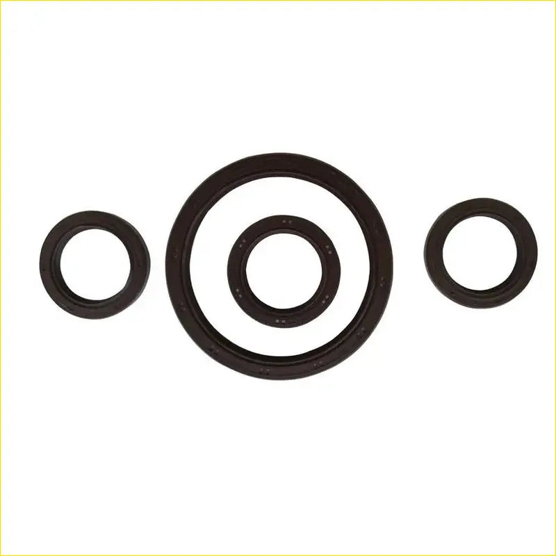 Set of three black rubber gasket pro crankshaft oil seals for mazda protege 16v dohc zm in different sizes