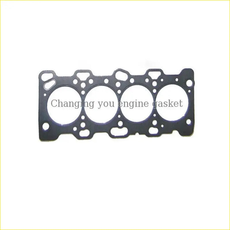 Black gasket pro engine head gasket with four circular openings and bolt holes for mitsubishi chariot space gear 2.4l