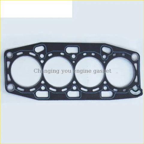 Black gasket pro engine head gasket with four circular openings and textured rubber surface for mitsubishi colt or proton persona 400 4g92