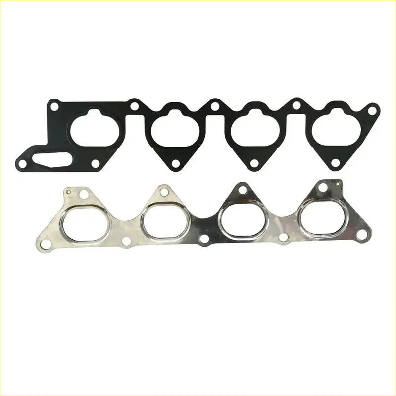 Black rubber gasket and silver metal manifold flange for mitsubishi lancer carisma fto intake exhaust manifold installation