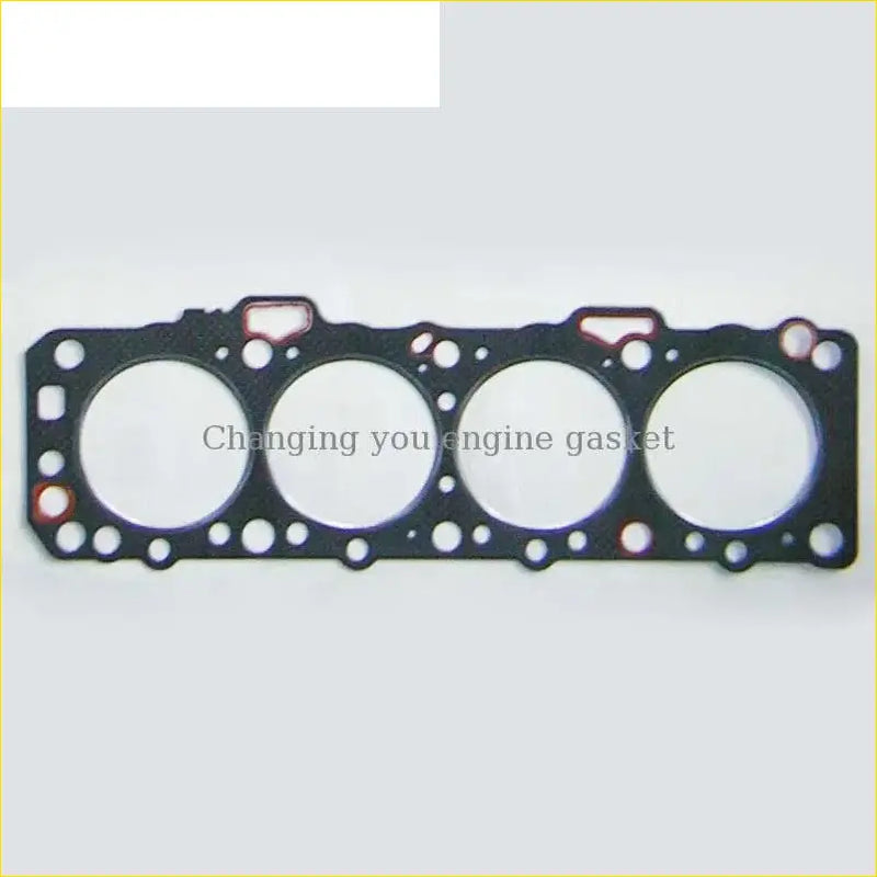 Black engine head gasket with four circular openings and holes for nissan bluebird ld20 cylinder head gasket pro part