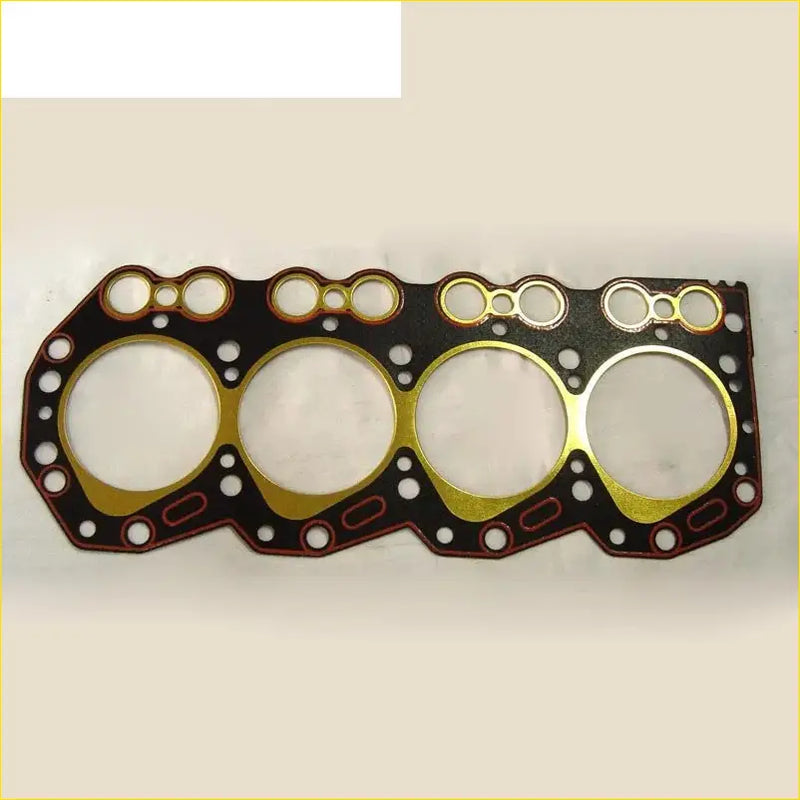 Black and gold cylinder head gasket with red sealing edges for nissan cabstar atleon td25 by gasket pro