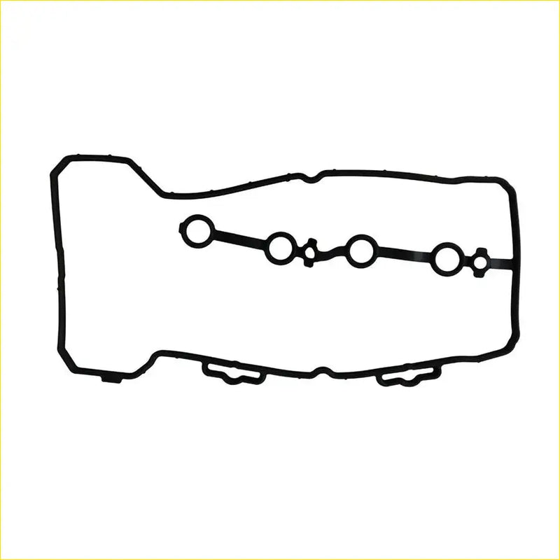 Black rubber gasket pro with circular cutouts for nissan micra iii k12 rocker cover hr16de engine