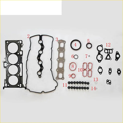 Black rubber gasket set for engine head made of metal for peugeot 4007 and citroen c-crosser 2.4 16v sfz 4b12 full set