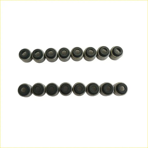 Two rows of black and silver gasket pro valve stem oil seals for suzuki grand vitara i or sx4 j20a 16pcs set