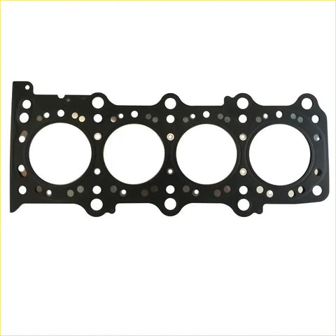 Black rubber metal head gasket with four circular openings and mounting holes for suzuki grand vitara sx4 2.0 j20a engine