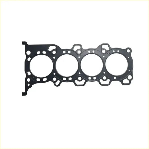 Black cylinder head gasket with four circular openings and textured surface for suzuki wagon r 12l k12a engine