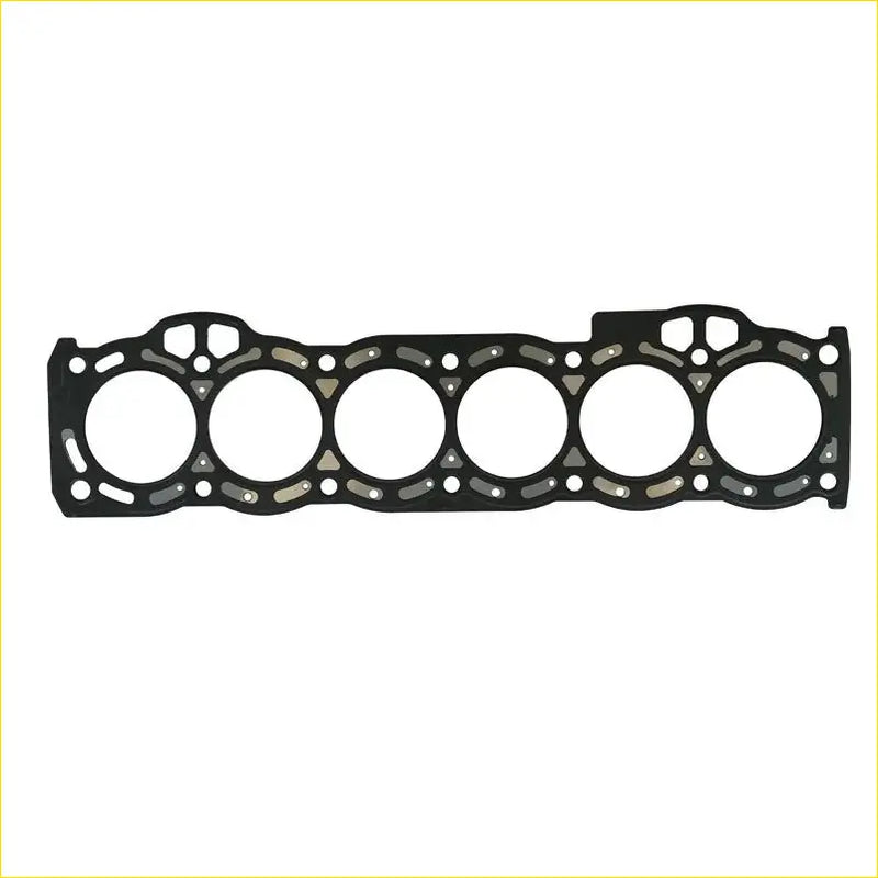 Black metal cylinder head gasket with five circular openings and textured design for toyota altezza 24v 1gfe