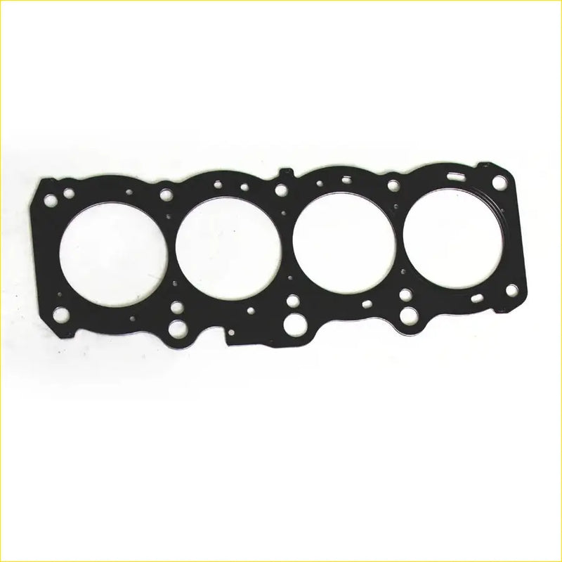 Black rubber head gasket with four circular openings and multiple mounting holes for toyota camry rav4 carina e 2.0l 3sfe