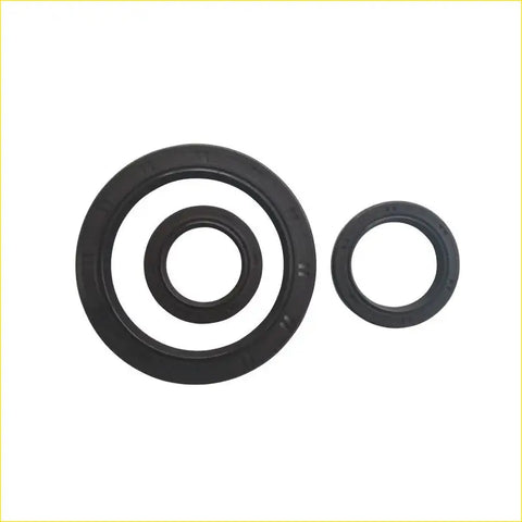 Black rubber gasket pro crankshaft oil seals in two sizes for toyota carina 16v ae102 7a-fe engine