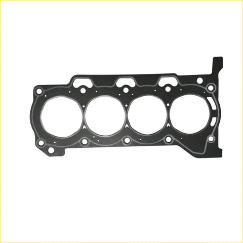 Black engine head gasket with four circular openings and bolt holes for toyota corolla yaris rav4 auris prius avensis 1zrfe 2zrfe
