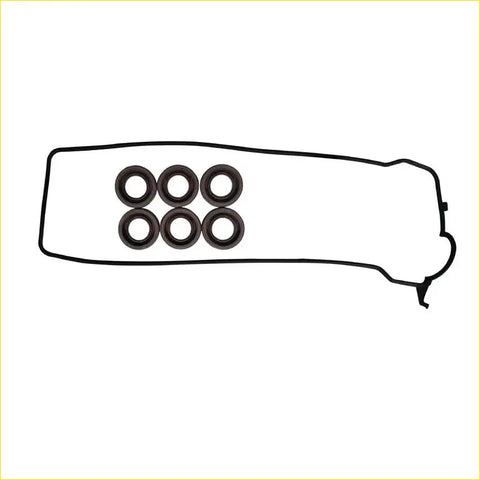 Black rubber gasket with six circular seals for toyota cressida 24v 2.0 gx81 1gfe rocker valve cover gas
