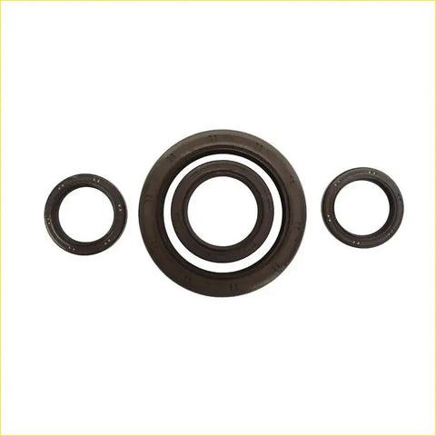 Black rubber crankshaft oil seals in large and small sizes for toyota crown chaser cresta 1gge gx81 by gasket pro