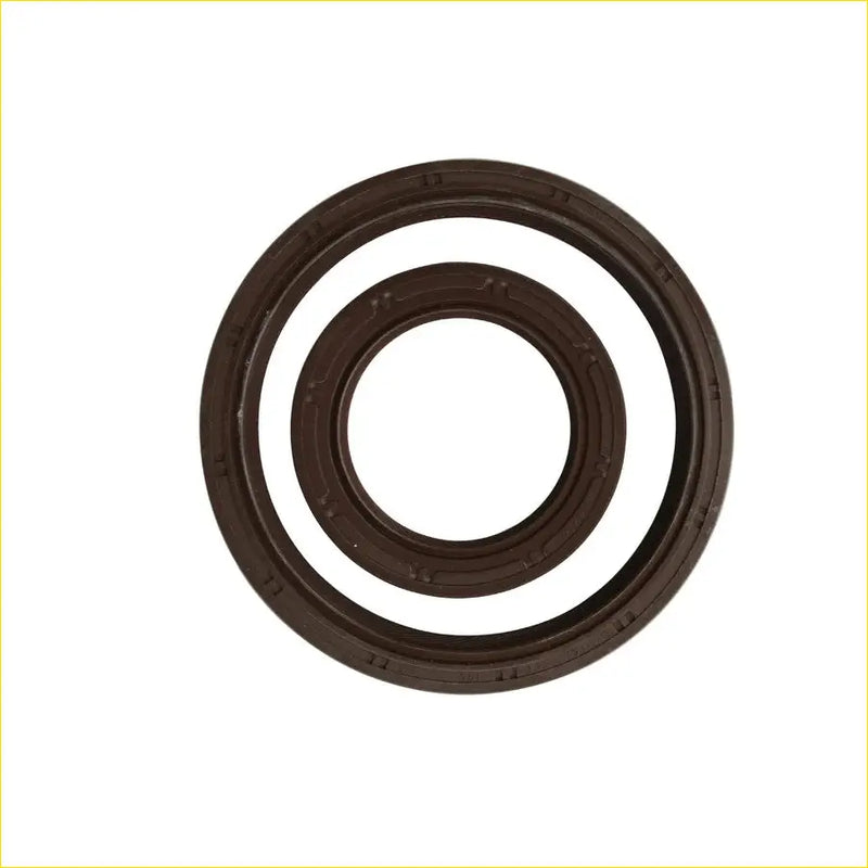 Dark brown rubber gasket pro crankshaft oil seal ring with concentric ridges for toyota hiace hilux 2trfe 2pcs