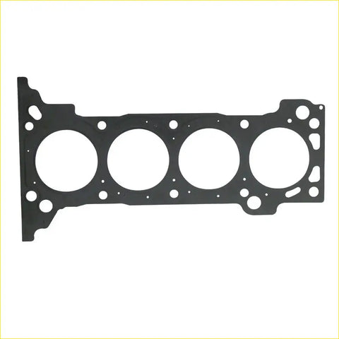 Black rubber head gasket with four circular openings and bolt holes for gasket pro toyota hilux iii pickup metal cylinder head
