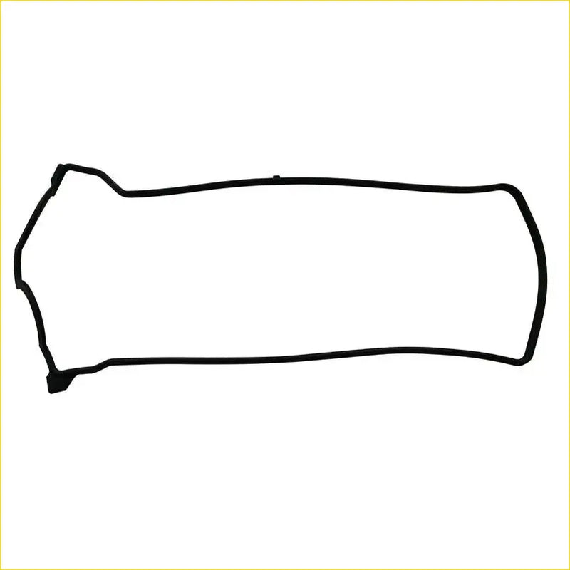 Black outline of a rectangular rubber gasket with rounded corners for toyota paseo 5efe rocker cover set