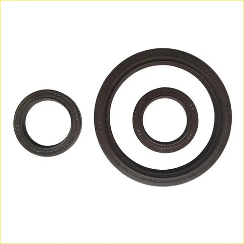 Black rubber crankshaft oil seals gasket pro for toyota tercel saloon 1.5l 3pcs 5efe 5e-fe 90311 larger and smaller