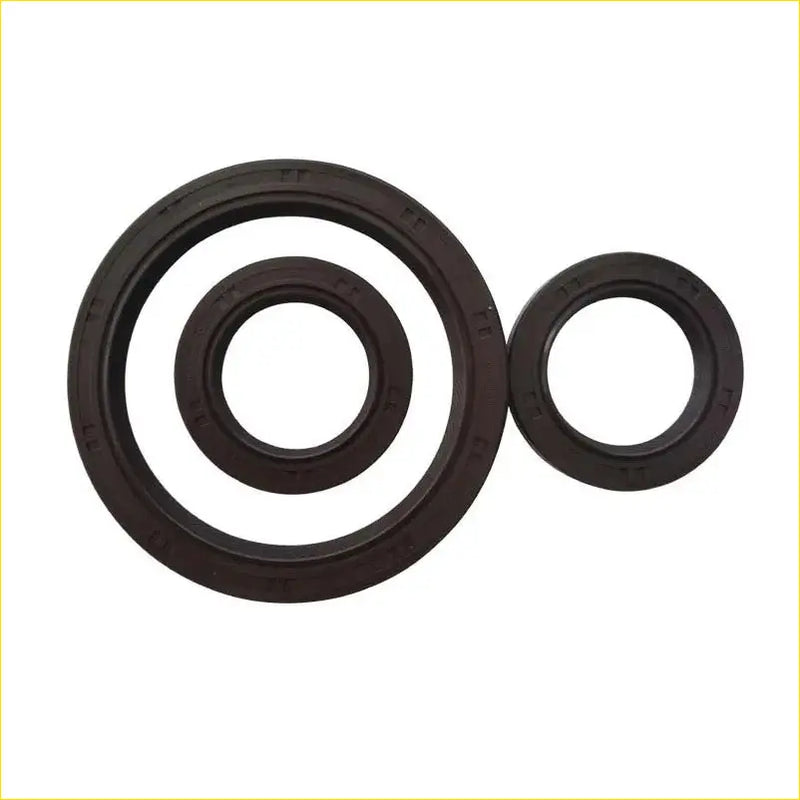Black rubber gasket pro crankshaft oil seals with smooth circular design and embossed markings for suzuki cultus and maruti versa