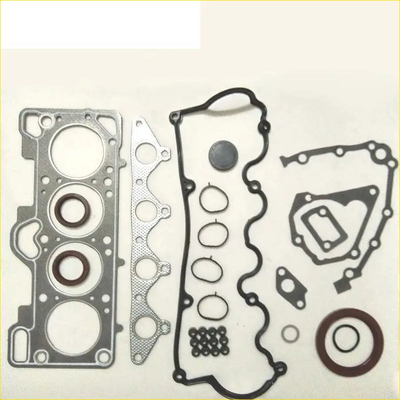 Metallic engine head gasket set with black rubber seals and o-rings for hyundai accent lc 1.3l by gasket pro