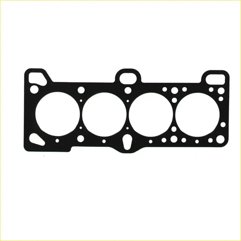 Black engine head gasket with four circular openings and smaller holes for hyundai coupe gk kia cerato 1.6l 16v