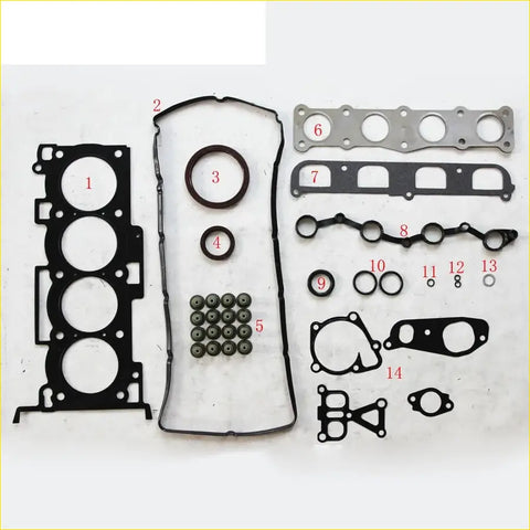 Black rubber gasket set with metal parts and seals for gasket pro g4ka g4kd hyundai ix35 2.0 metal engine