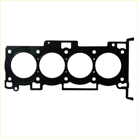 Black engine head gasket with four circular openings and mounting holes for kia sportage and hyundai sonata use