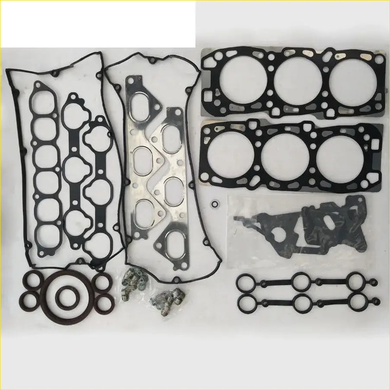 Black rubber gasket set with metal parts for engine head gasket pro g6cu for hyundai terracan equus 35 v6 4wd full set
