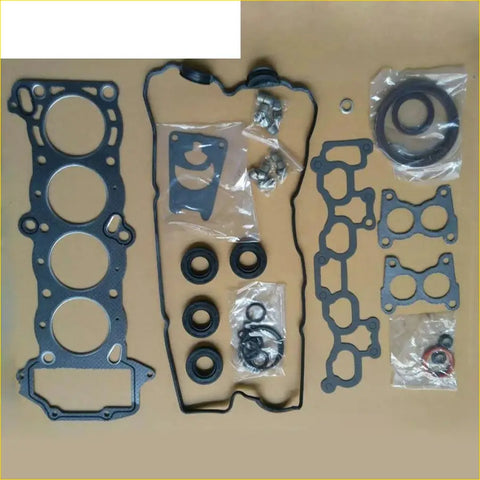 Black rubber gasket set with metal plates and seals for nissan sunny ga14de ga15de full set