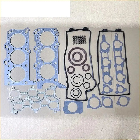 Blue and black engine head gasket set with various cutouts for gasket pro h27a suzuki grand vitara 2736cc full set