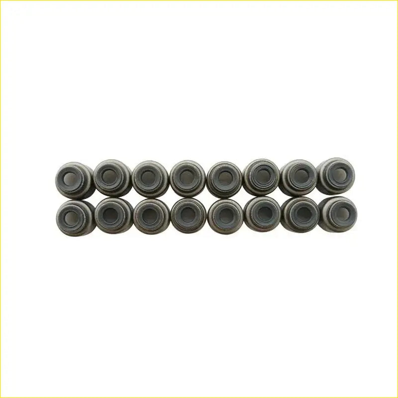 Black rubber grommets arranged in two rows from gasket pro honda cr-v i 16v b20b 16pcs fkm valve stem seal kit