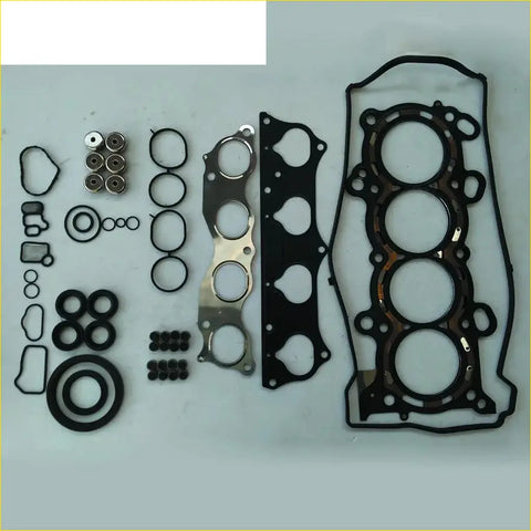 Black rubber gasket set with metallic seals for gasket pro honda cr-v ii rd and fr-v be 2.0 k20a engine