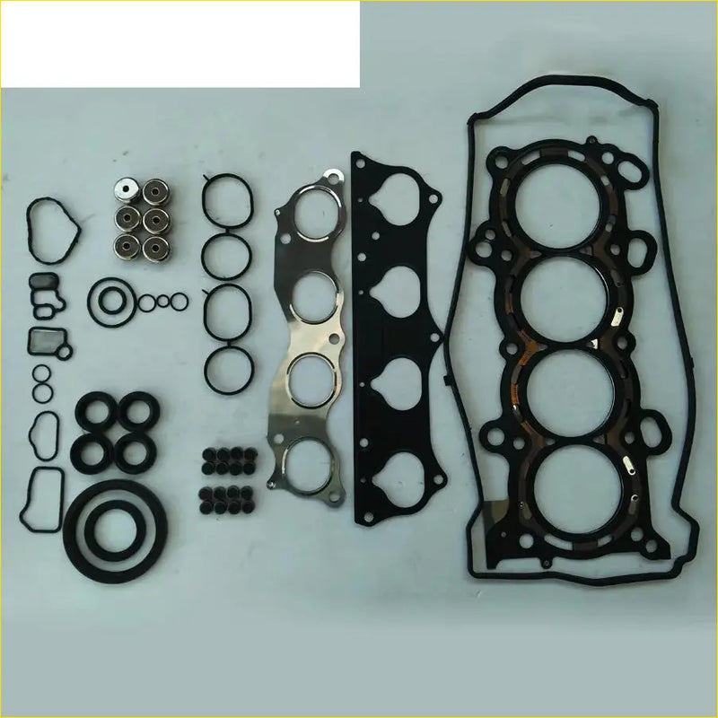 Black rubber gasket set with metallic seals for gasket pro honda cr-v ii rd and fr-v be 2.0 k20a engine