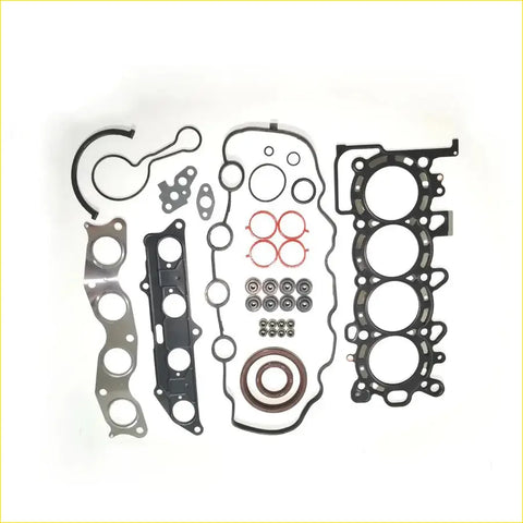 Black rubber gasket set with red and brown seals and metal valve cover parts for gasket pro honda ii 1.4l engines
