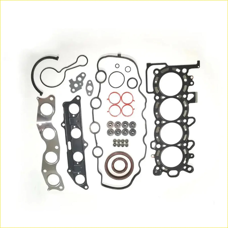 Black rubber gasket set with red and brown seals and metal valve cover parts for gasket pro honda ii 1.4l engines