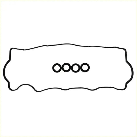 Black rubber gasket with four circular cutouts for hyundai trajet kia carens ii 2.0 crdi rocker cover gasket set