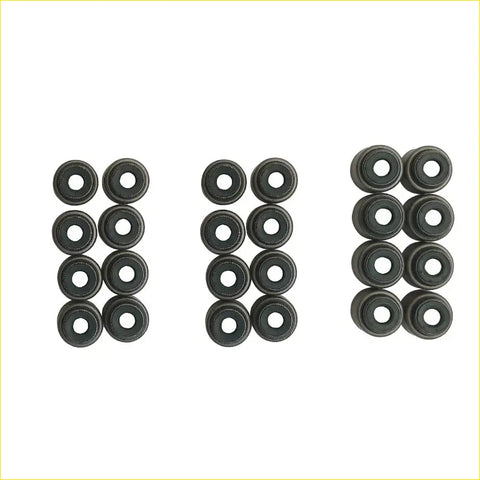 Set of black rubber engine valve stem oil seals gasket pro j30a1 for honda accord or acura cl 3.0l back side
