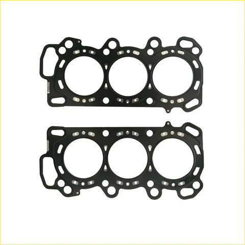 Black rubber metal head gaskets with three circular openings for j30a1 honda accord vi 3.0 engine components