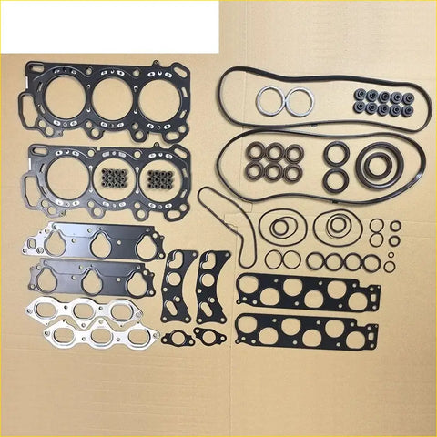 Black and silver metal gasket pro head gasket set with rubber seals and o-rings for honda j35a engines