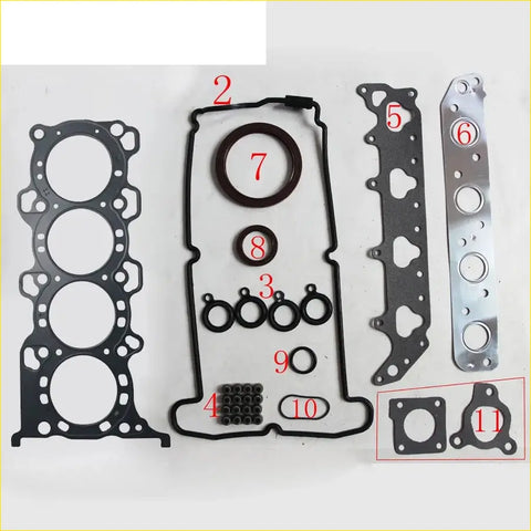 Black rubber gasket set with metal components and seals for gasket pro k12a suzuki wagon r plus em 1.2l full set metal