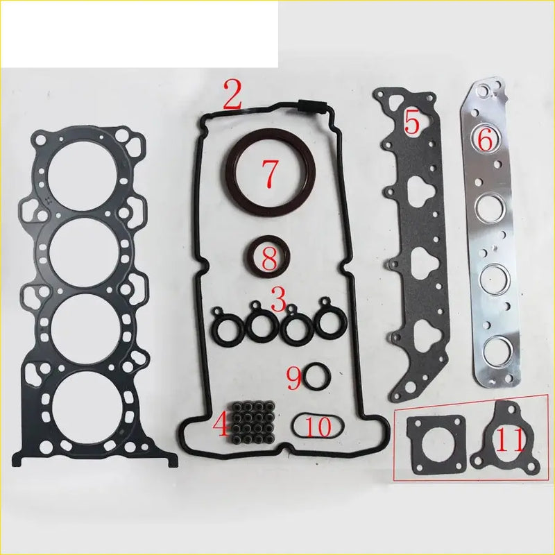 Black rubber gasket set with metal components and seals for gasket pro k12a suzuki wagon r plus em 1.2l full set metal
