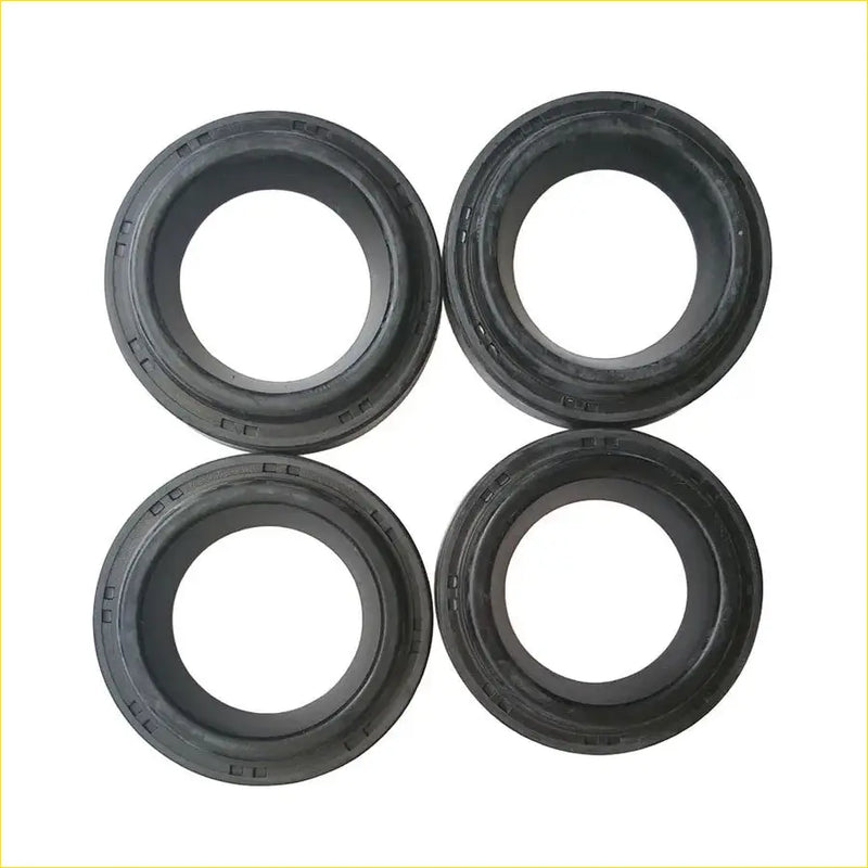 Black rubber spark plug seals with textured edge and smooth bore gasket pro k24a6 for honda accord element stepwagon