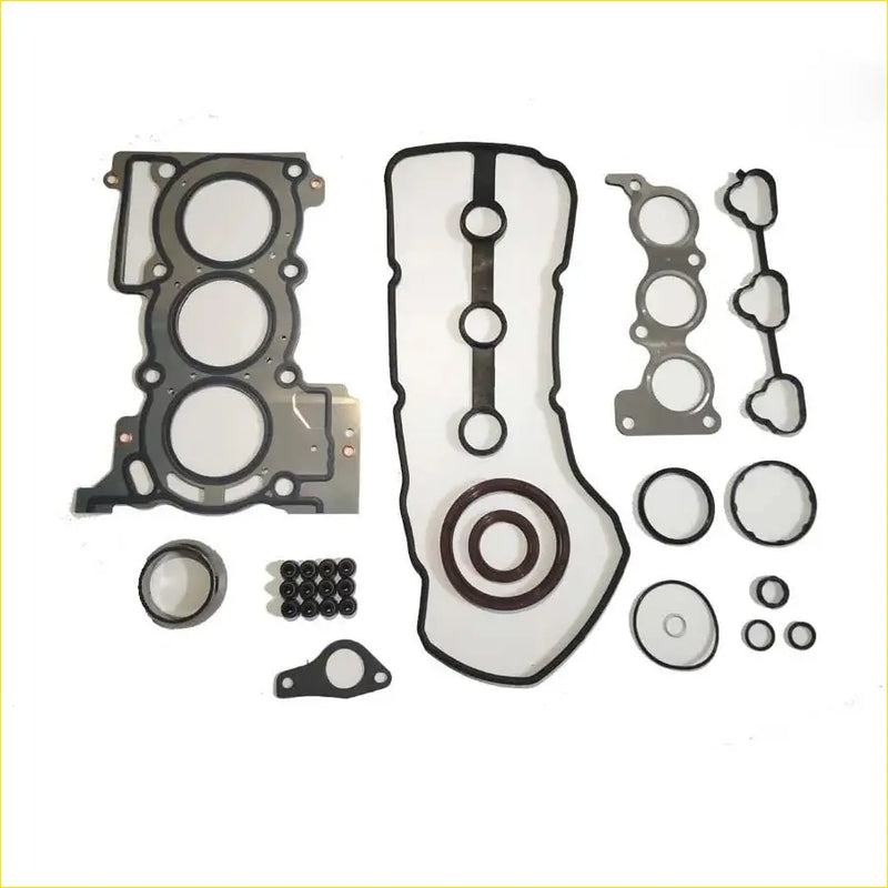 Black and white metal full gasket set with various cutouts for kf-ve daihatsu mira cocoa cuore hijet 0.7 engine