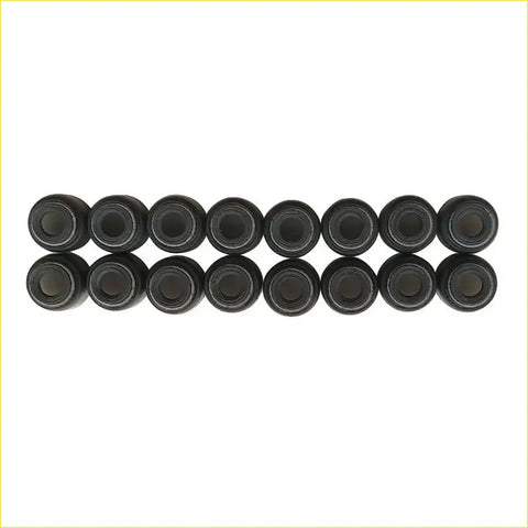 Black cylindrical valve stem oil seals in two rows for gasket pro kia cerato saloon ld 2.0 g4gc 16pcs kit