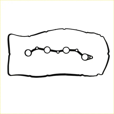 Black rubber engine valve cover gasket with circular cutouts for kia magentis 2.0 g4ka and hyundai sonata v 2.4 g4kc