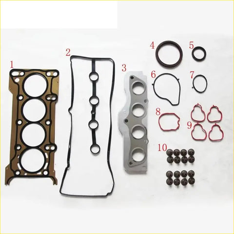 Black rubber gasket set for mazda 3 1.6l and 1.5l engine head full set cylinder head gasket pro