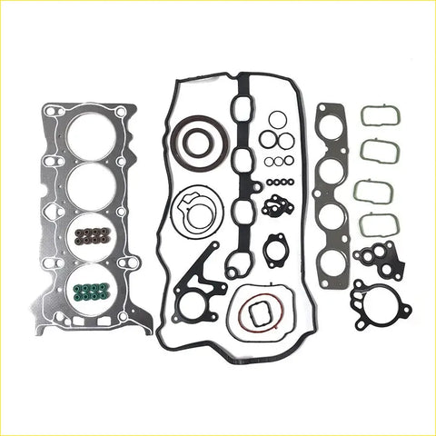 Black rubber gasket set with metallic engine head gaskets and green o-rings for mazda 3 6 cx-5 cx-30 cx-3 engines