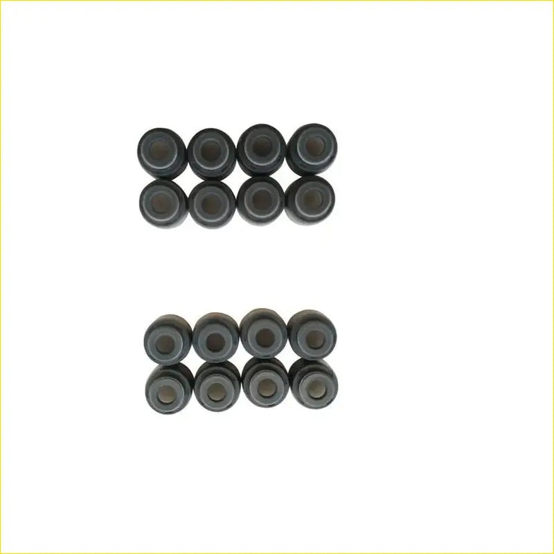 Black rubber gasket pro valve stem oil seals arranged in two rows for mazda protege 16v dohc zm 16pcs set