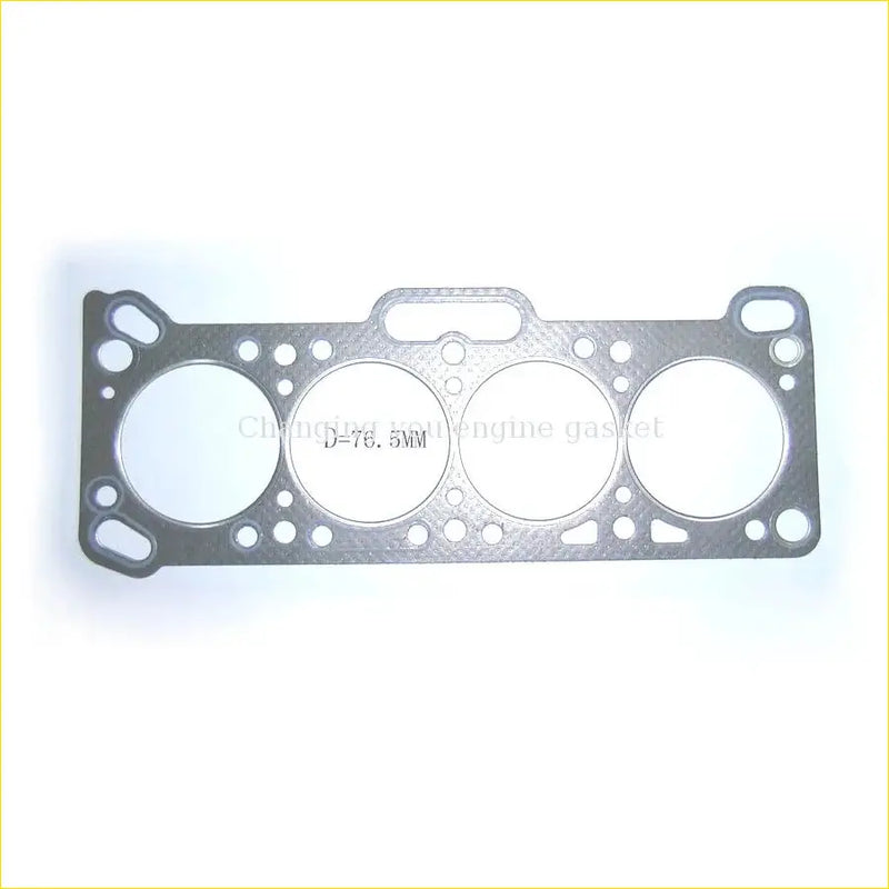 Silver metallic gasket pro engine head gasket with four circular openings and handle for mitsubishi lancer colt proton saga