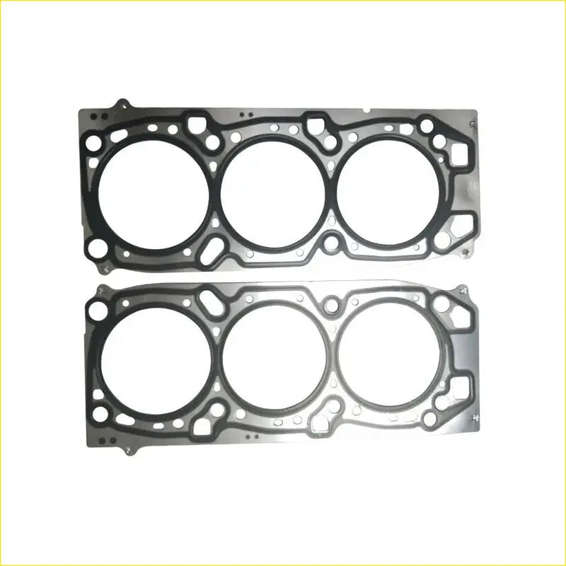 Black rubber gasket set for mitsubishi pajero eclipse 6g75 v77w three-cylinder engine cylinder head gasket md163051 x2